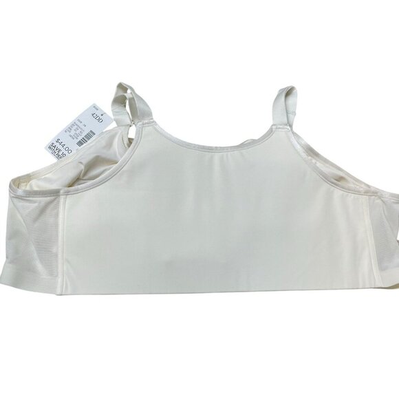 CATHERINES INTIMATES WIRELESS BACK SMOOTHING BRA IN IVORY 42DD NEW Front closure - Picture 4 of 5